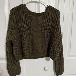 H&M Dark Green Knit Sweater